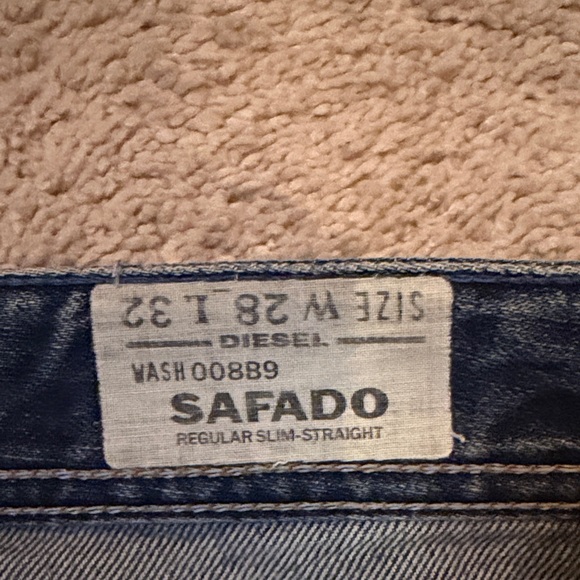 Diesel Men's Straight Dark Blue Jeans - Picture 3 of 5